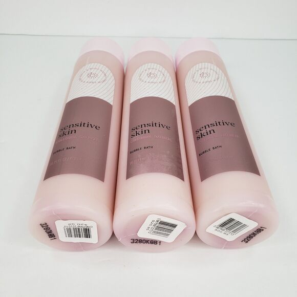 Bath & Body Works LOT of 3 Sensitive Skin Colloidal Oatmeal Bubble Bath 10.75 oz - Picture 5 of 5